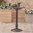 Aluminum,Iron Birdbath
