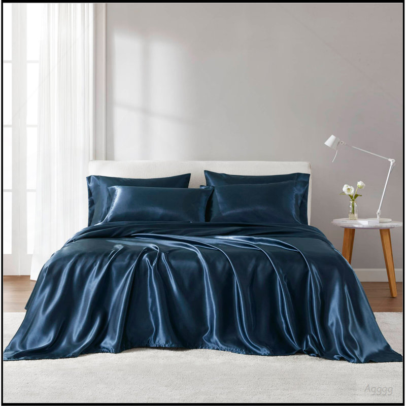 Ensemble de draps Luxury, Bleu très foncé