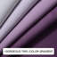 Room Darkening Curtains, Purple and Greyish White Gradient Drapes Curtains,2 Panels,52 x 63 inches