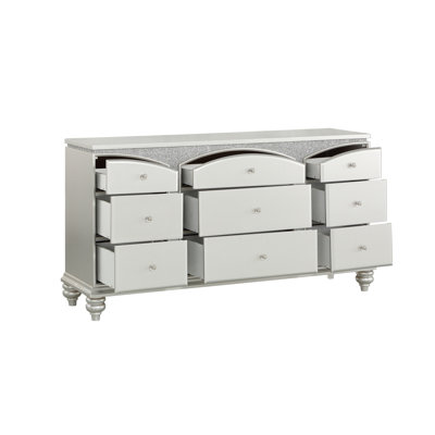 Maverick Platinum Finish Dresser