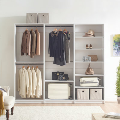 Kalinikos Freestanding Walk in Wood Closet System