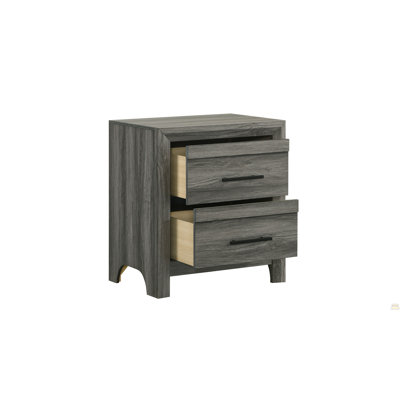2-Drawer Night Stand Made With Wood