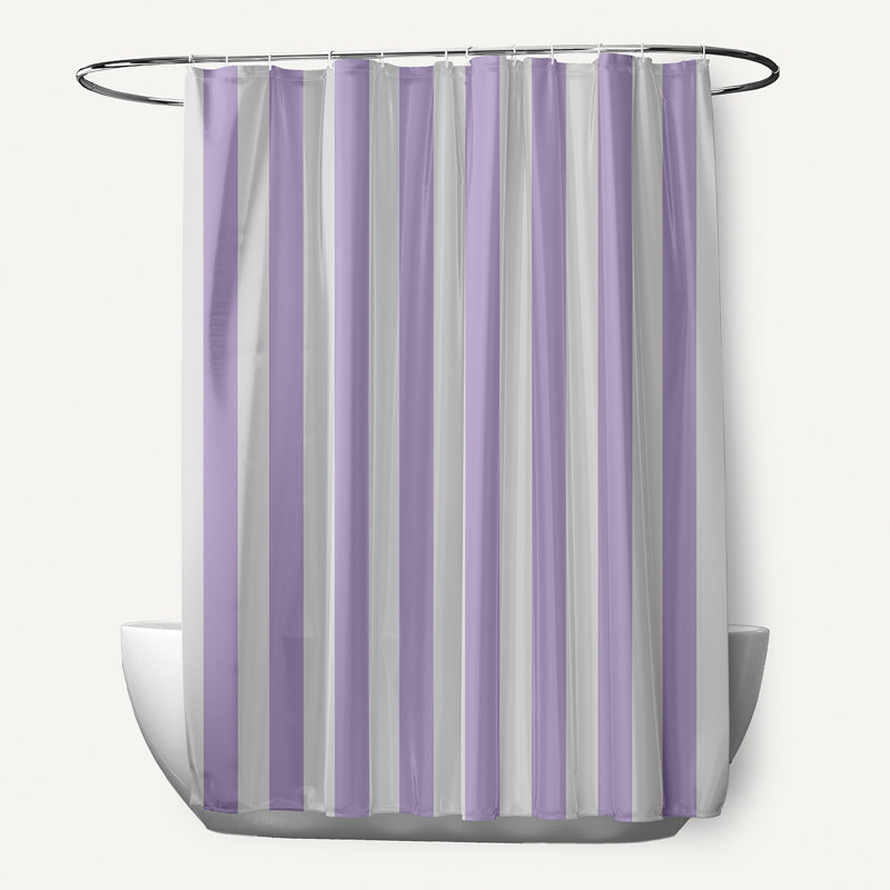 Rideau de douche simple, Paloma / lilas