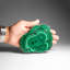 Genuine Polished Malachite Stalactite Slice (450 Grams)