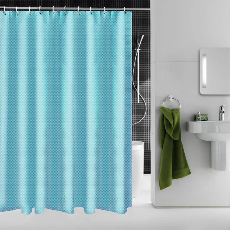Diamond Shower Curtain 180X180, Aqua