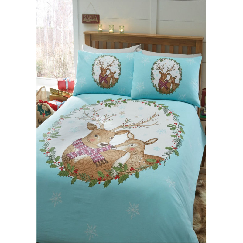 Mr And Mrs Stag Bedding, Single