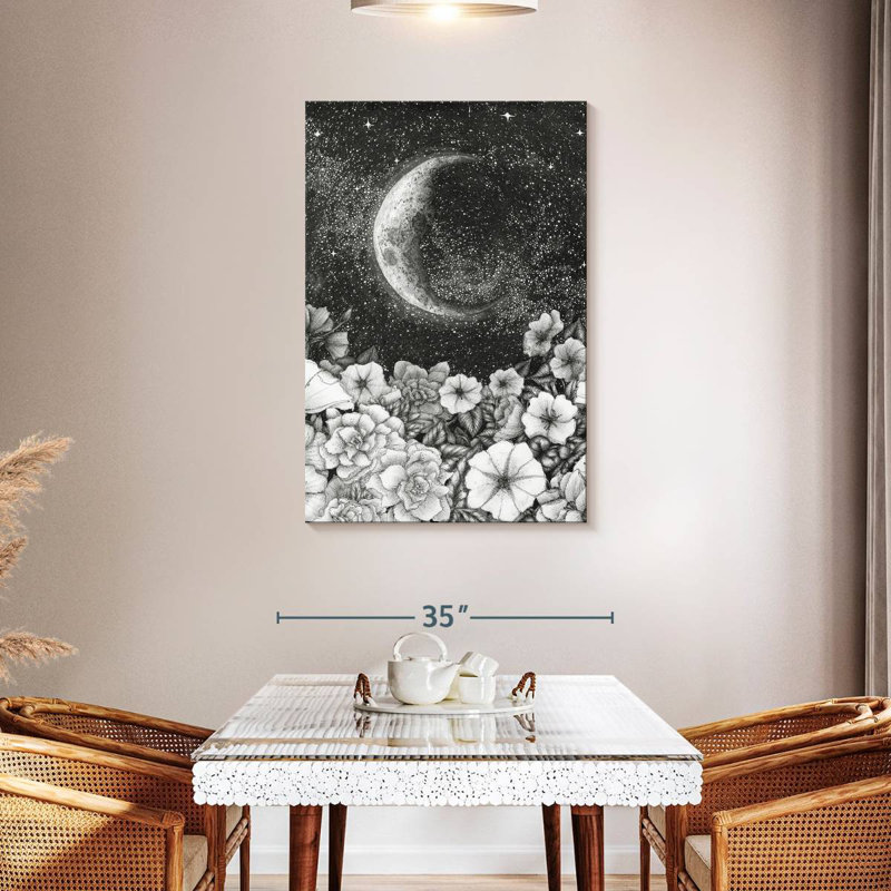 Oberle Moonlight In The Garden, 45" H x 30" W