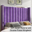 Structure de grand lit Gerasim avec tête de lit haute de 57 po, lit plateforme tapissier en velours, mauve-329664384-329664387