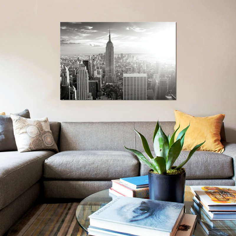 New York par PhotoINC Studio - reproduction de photo sur toile tendue, H 18 po x l 26 po x P 1,5 po, Toile tendue