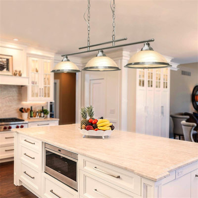 3 - Light White Kitchen Island Pendant