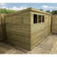 Terrey 14 ft. W x 7 ft. D Solid Wood Garden Shed
