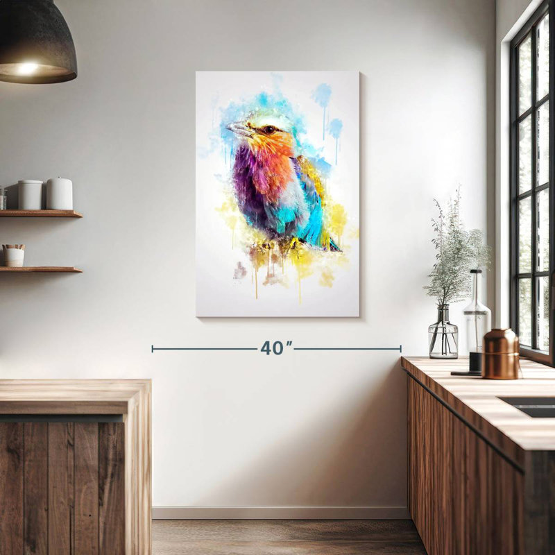 Brampt Lilac Breasted Roller, 39" H x 26" W