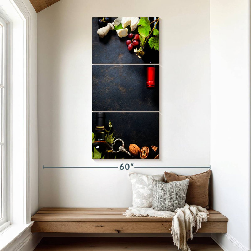 Wine Pairing Table, 52" H x 24" W