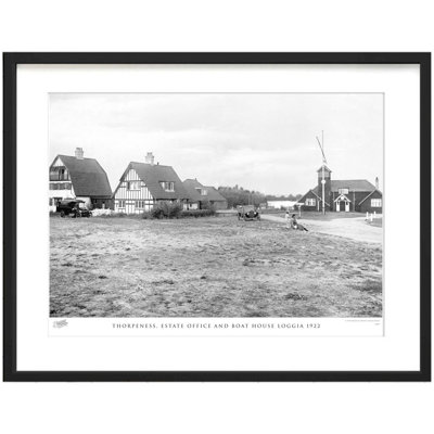 Thorpeness, Estate Office And Boat House Loggia 1922 by Francis Frith - Single Picture Frame Print