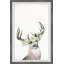 «Moor» Floral Crowned Reindeer, reproduction encadrée-1221928970