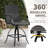 Patio Bar Dining Set With Square Bar Table And Armrest Bar Height Chairs (Set Of 3)-695840426