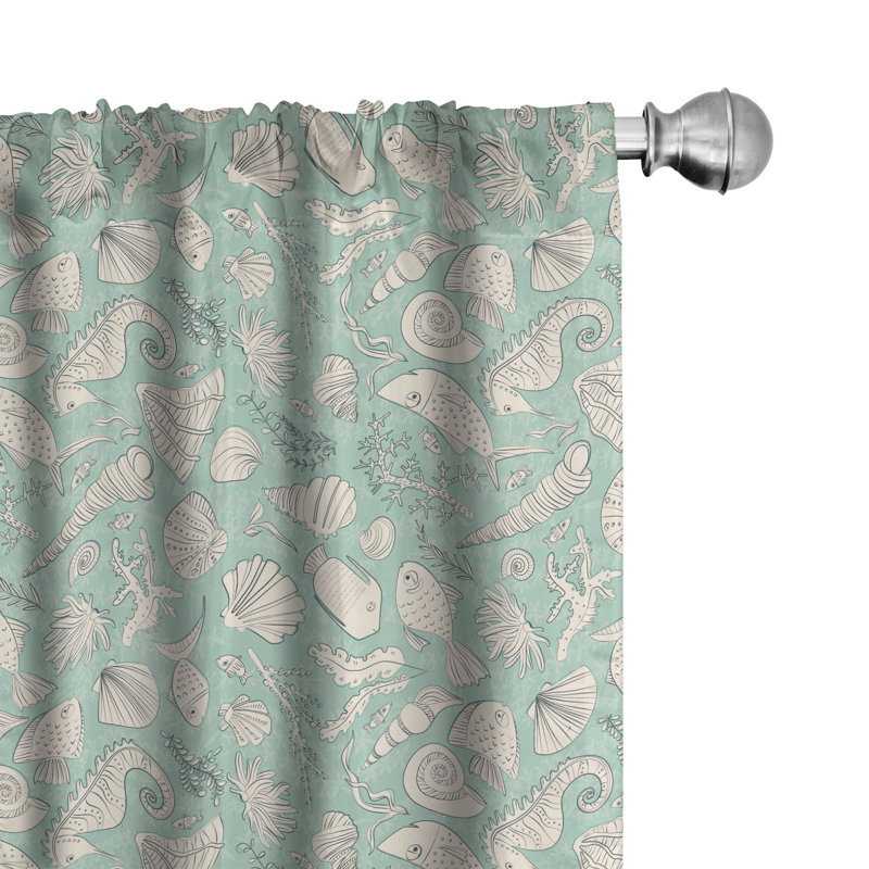Panneau coulissant semi-diaphane avec passe-tringle Marine, 28 po x 84 po