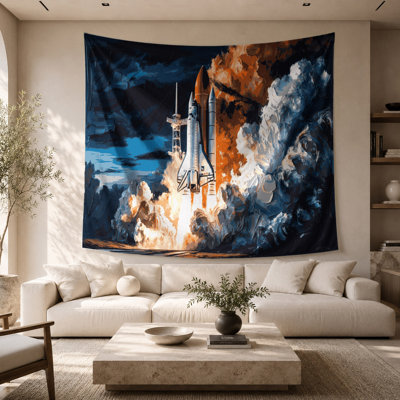 Space Space shuttle imagery Wall Tapestry