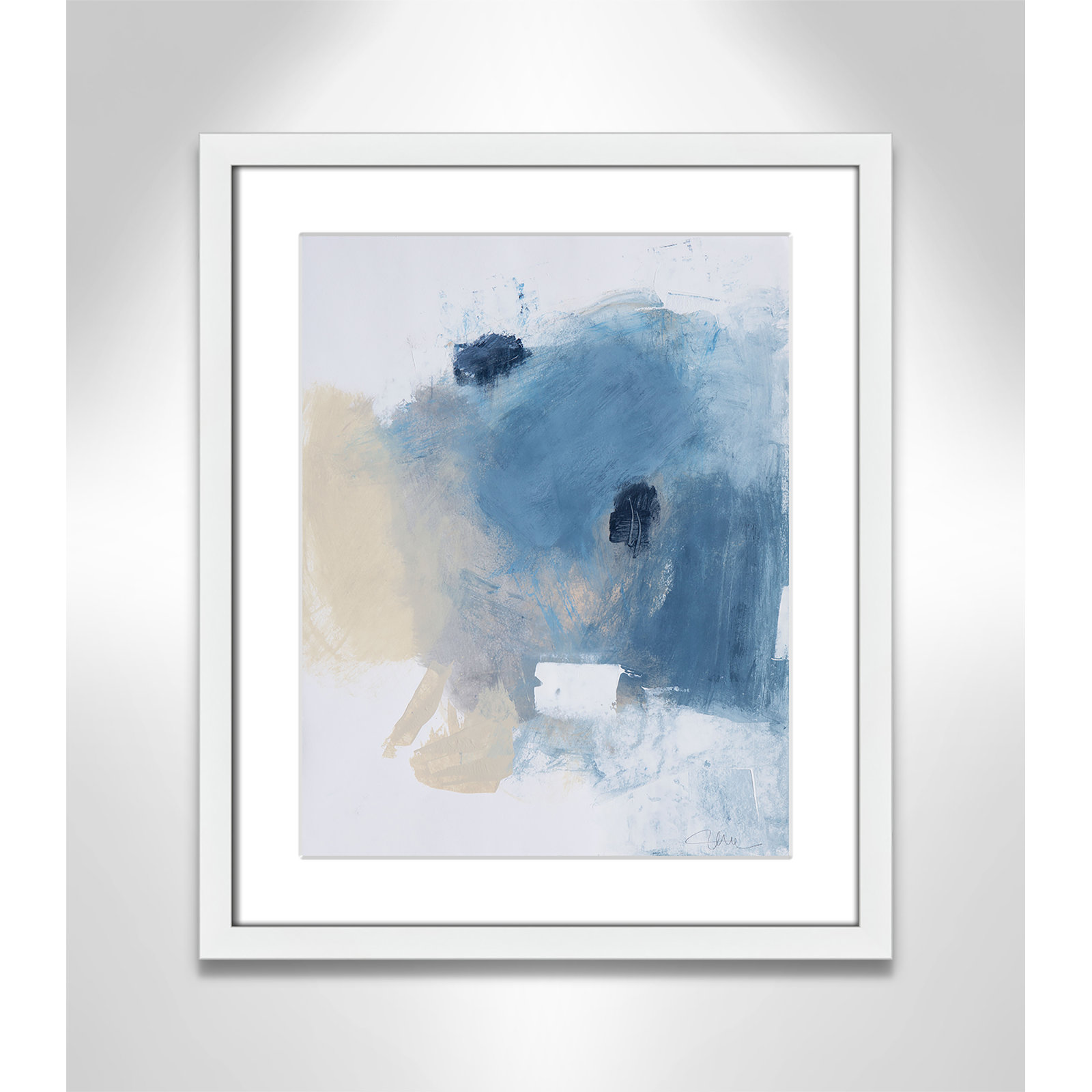 Runa "Coastal Carnival I" Print, White Single Picture Framed Paper, White, 19" H x 16" W x 1.25" D