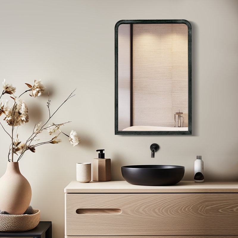 Winston Porter Ancell Rectangle Wood Wall Mirror & Reviews | Wayfair
