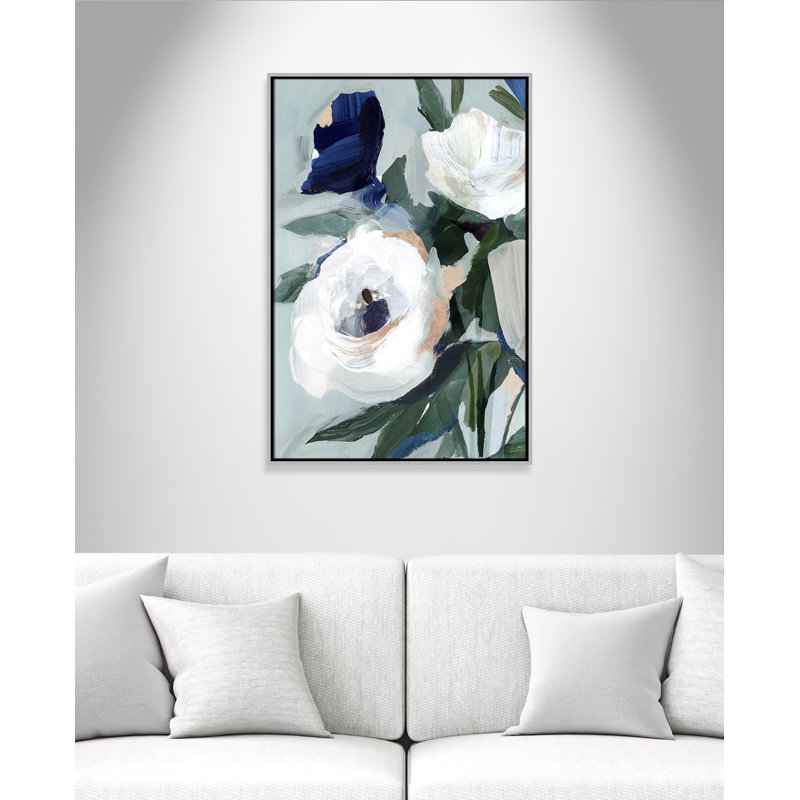 «Eernal Spring I - Floater Frame», reproduction d'art sur toile, Argent, H 37,5 po x l 25,5 po x P 2 po