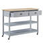 Newhaven Solid Wood Bar Cart-1122840515