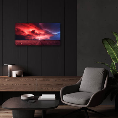Supercell Red' by r3darch0n Acrylic Glass Wall Art, 24" x 12"