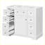 Meuble-lavabo moderne avec armoire et six tiroirs-104947409