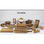 Planche de service ronde en bois d'acacia