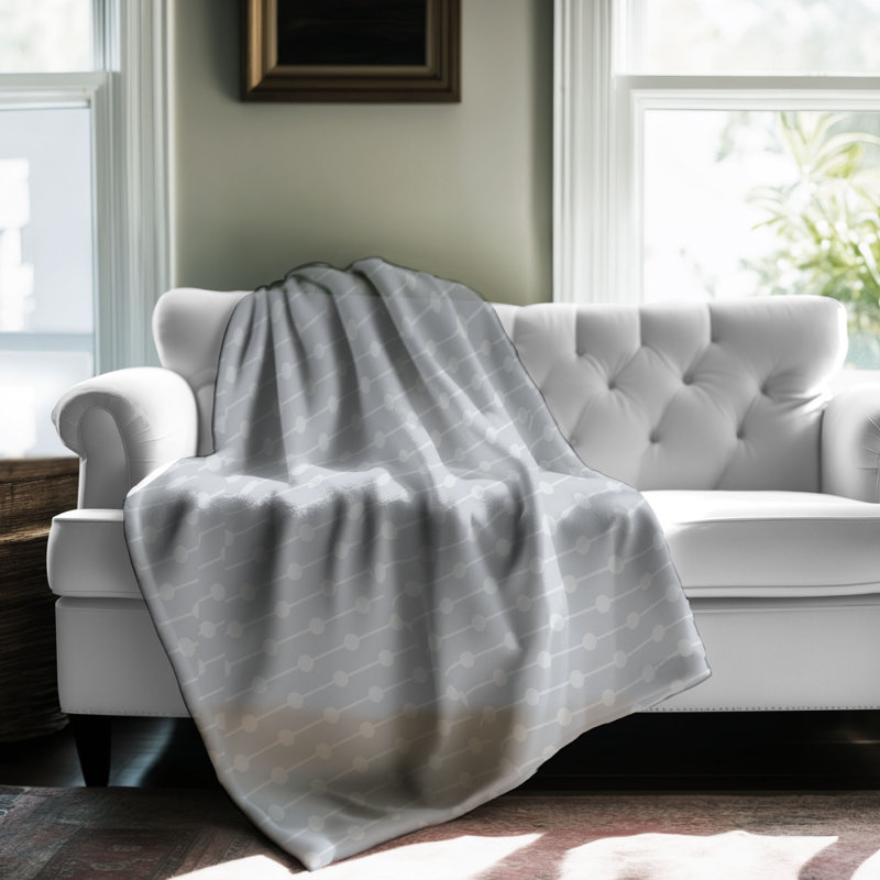 Style neutre - couverture en sherpa de qualité supérieure 1 pièce, L 60 po x L 80 po