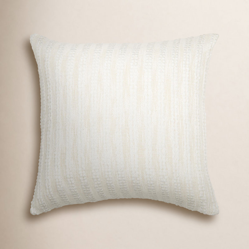 Coussin Amora, 22 po x 22 po, Vers le bas, Ivoire