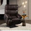 Fauteuil inclinable électrique en cuir Gobrias-100965793
