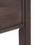 Console Hollander en bois massif de couleur brun noyer chaud