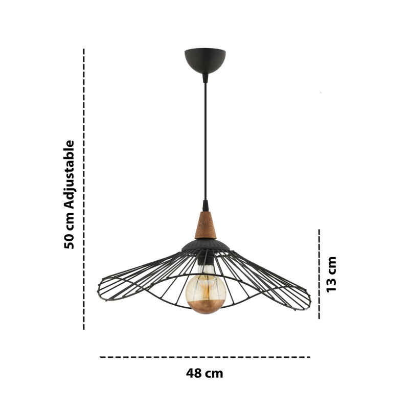 Lustre, Noir / brun