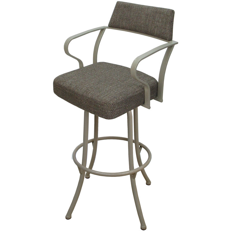 Très grand tabouret pivotant 34 po Gendt, Beige