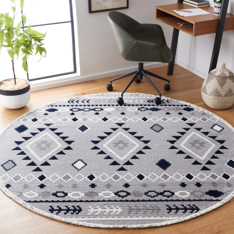 Amaiyah Performance Southwestern Rug, Round 6'7"