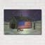  «Barn with Flag 2» par C Munro, art mural en métal, 36 po x 24 po-1423938793