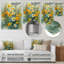 «Yellow Wildflowers Spring Awakening I» - Art mural fleurs sauvages-1049404308-1049404306