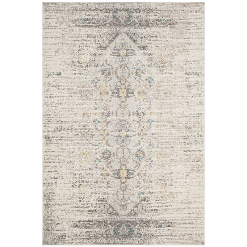 Tapis oriental gris et beige Sorensen, Rectangle de 3 pi x 5 pi