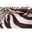 Tapis brun foncé / beige à imprimé animal Poway-23286554