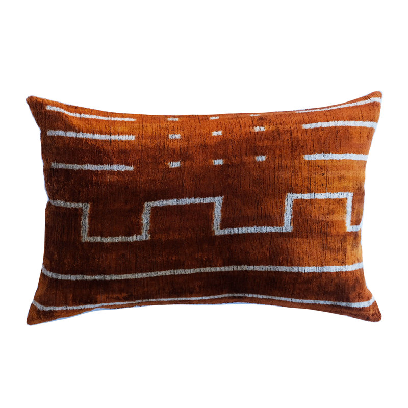 Richland Rectangular Silk Pillow Cover & Insert, Brown