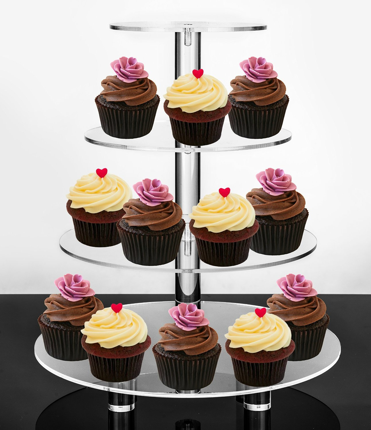 Acrylic Cupcake Stands, Large Size For 12 Cupcakes, Display Stand