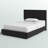 Yasmine Vegan Leather Platform Bed