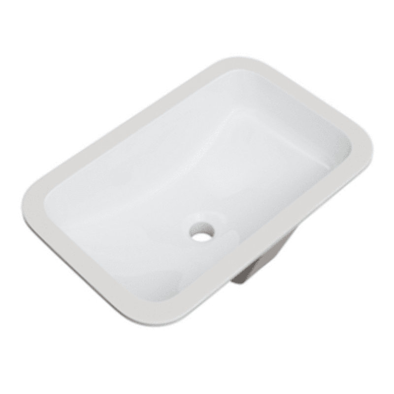Norris 20-7/16" Rectangular Vitreous China Undermount Bathroom Sink with Overflow
