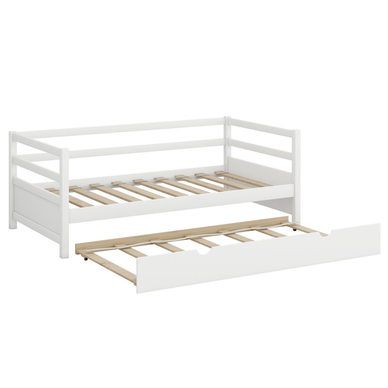 Lit de jour avec couchette, Blanc
