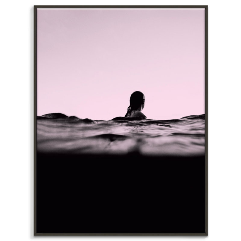 Print on Canvas, 51cm H x 41cm W, Black Floater Frame