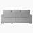 Wathan 90" 2-Piece Modern & Contemporary Chenille Sectional Sofa with Convertible Pull-Out Sleeper Bed, Reversible Chaise with Hidden Storage-688016893