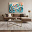 Hippocampe hawaïen, art mural sur toile blanche-1042046511