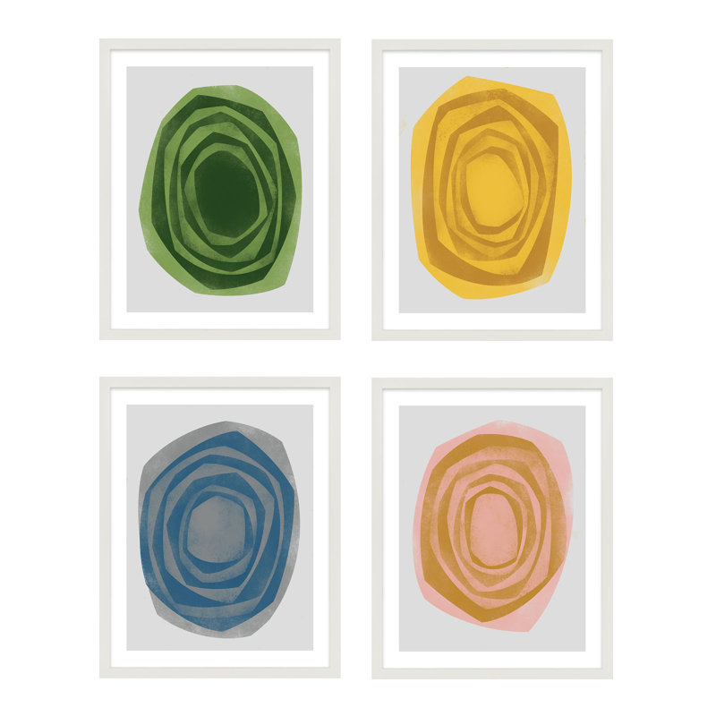 Vertigo Painting by Jacques Pilon, White, 50" H x 40" W
