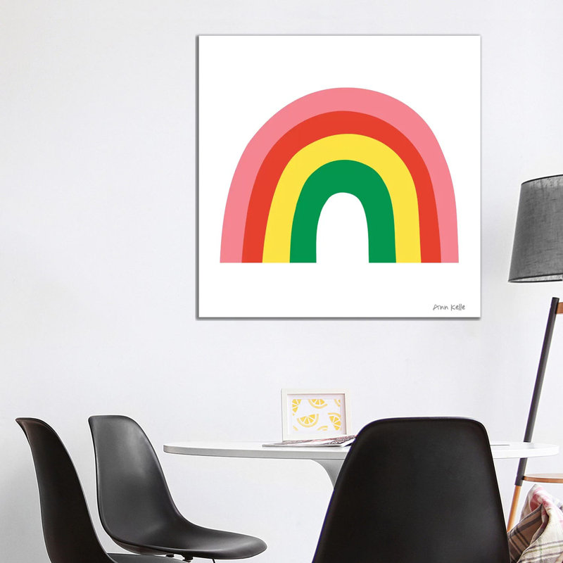 Rainbow I by Ann Kelle - Wrapped Canvas Print, 93.98 cm H x 93.98 cm W x 3.175 cm D